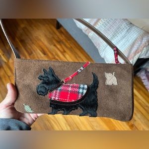 Talbots Clutch - like new with Scottish Terrier Dog